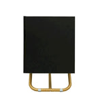 63.07 TV Stand with Glass & Gold Frame for 70 TVs
