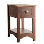 Modern-Style Side Table / Coffee Table (2-Piece Set), Compact Design with Drawer — 13" x 22" x 23" (L x W x H)