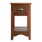 Modern-Style Side Table / Coffee Table (2-Piece Set), Compact Design with Drawer — 13" x 22" x 23" (L x W x H)