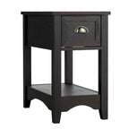 Modern-Style Side Table / Coffee Table (2-Piece Set), Compact Design with Drawer — 13" x 22" x 23" (L x W x H)