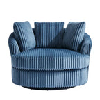 Swivel Tub Chair With Integrated Armrests And Removable, Washable Cover