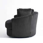 Swivel Tub Chair With Integrated Armrests And Removable, Washable Cover