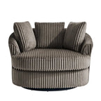 Swivel Tub Chair With Integrated Armrests And Removable, Washable Cover