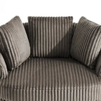 Swivel Tub Chair With Integrated Armrests And Removable, Washable Cover