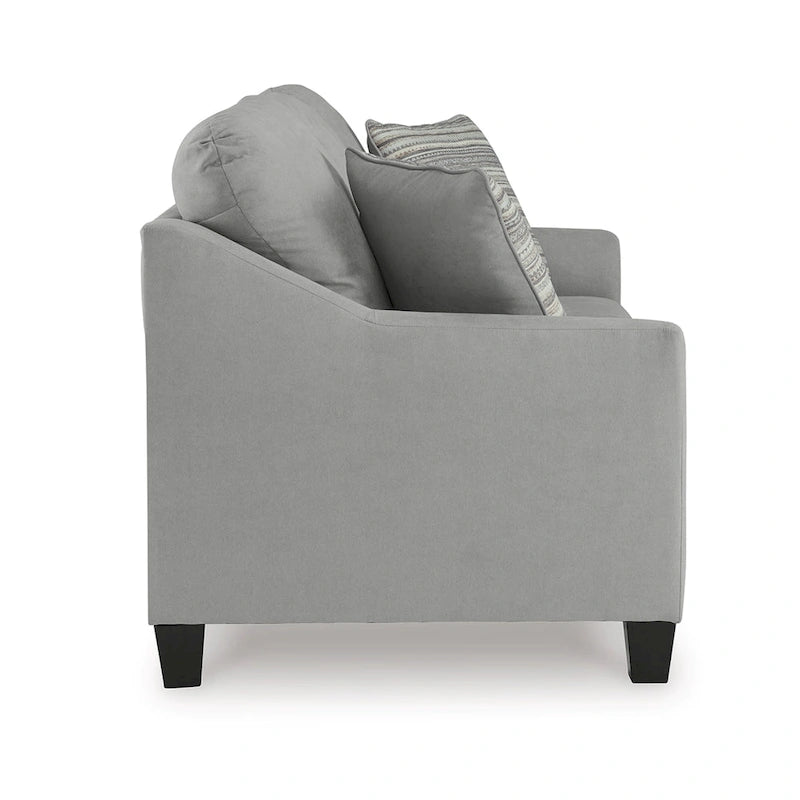 Queen Size Sofa Sleeper Bed, Gray, Bifold Memory Foam Mattress