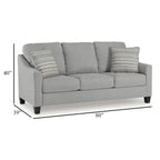 Queen Size Sofa Sleeper Bed, Gray, Bifold Memory Foam Mattress