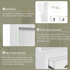 Versatile Tall Bookshelf with LED Lighting and Multiple Storage Options for Home