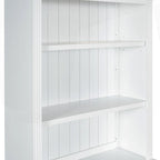 Versatile Tall Bookshelf with LED Lighting and Multiple Storage Options for Home