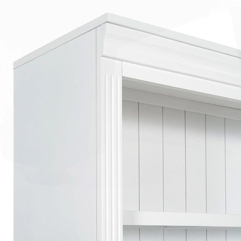 Versatile Tall Bookshelf with LED Lighting and Multiple Storage Options for Home