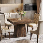 31.5-Inch Square Dining Table for 4, Farmhouse Kitchen Table for Dining Room - 31.5D x 31.5W x 29.53H