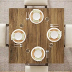 31.5-Inch Square Dining Table for 4, Farmhouse Kitchen Table for Dining Room - 31.5D x 31.5W x 29.53H