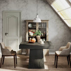 31.5-Inch Square Dining Table for 4, Farmhouse Kitchen Table for Dining Room - 31.5D x 31.5W x 29.53H