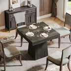 31.5-Inch Square Dining Table for 4, Farmhouse Kitchen Table for Dining Room - 31.5D x 31.5W x 29.53H