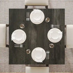 31.5-Inch Square Dining Table for 4, Farmhouse Kitchen Table for Dining Room - 31.5D x 31.5W x 29.53H