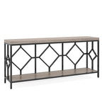 71 Inches Extra Long Console Table Sofa Table with Open Storage Shelf, Narrow Long Sofa Tables Entry Table Behind Couch Table