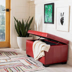 Manhattan Storage Bench (Red) — 30 x 18 x 17