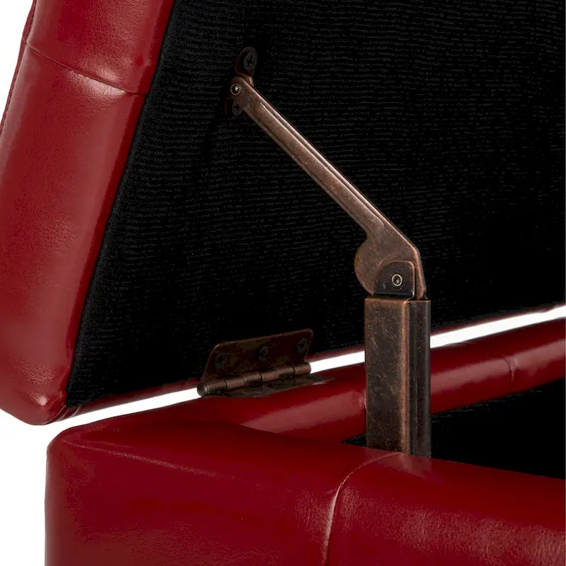 Manhattan Storage Bench (Red) — 30 x 18 x 17