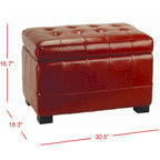 Manhattan Storage Bench (Red) — 30 x 18 x 17