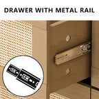 6 drawers Rattan dresser Rattan Drawer