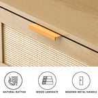 6 drawers Rattan dresser Rattan Drawer