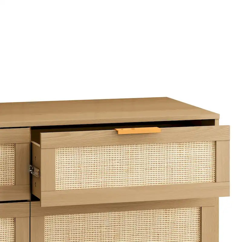 6 drawers Rattan dresser Rattan Drawer