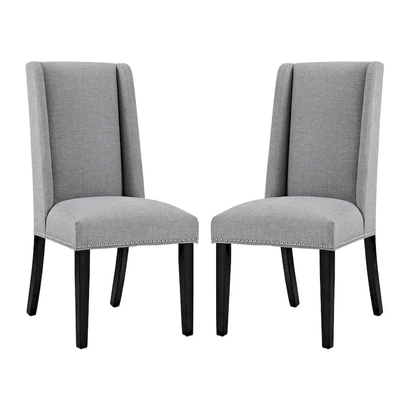 Fabric Upholstered Dining Chairs (Set of 2)