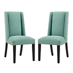 Fabric Upholstered Dining Chairs (Set of 2)