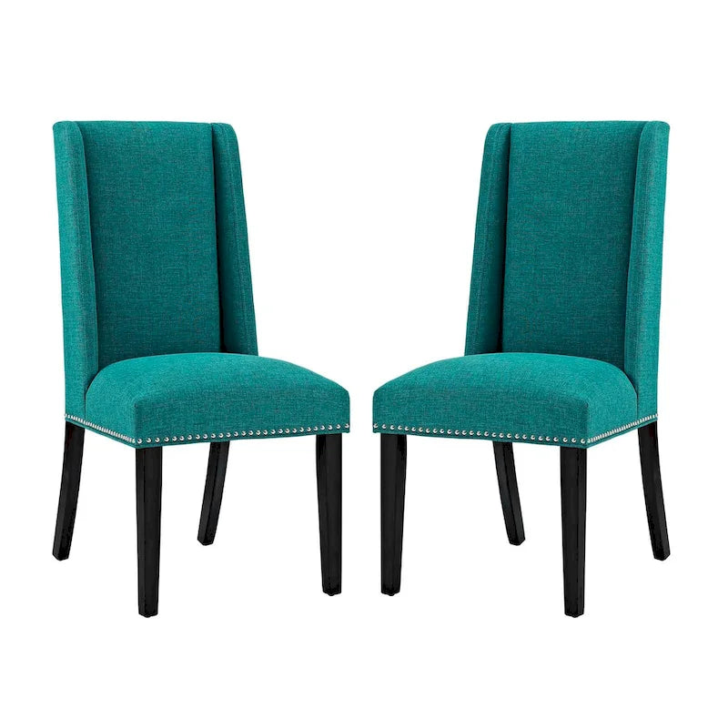 Fabric Upholstered Dining Chairs (Set of 2)