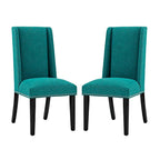 Fabric Upholstered Dining Chairs (Set of 2)