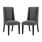 Fabric Upholstered Dining Chairs (Set of 2)
