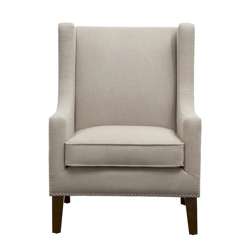 Linen Wingback Chair