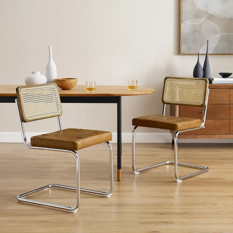 Modern Upholstered Dining Chairs (Set of 2)