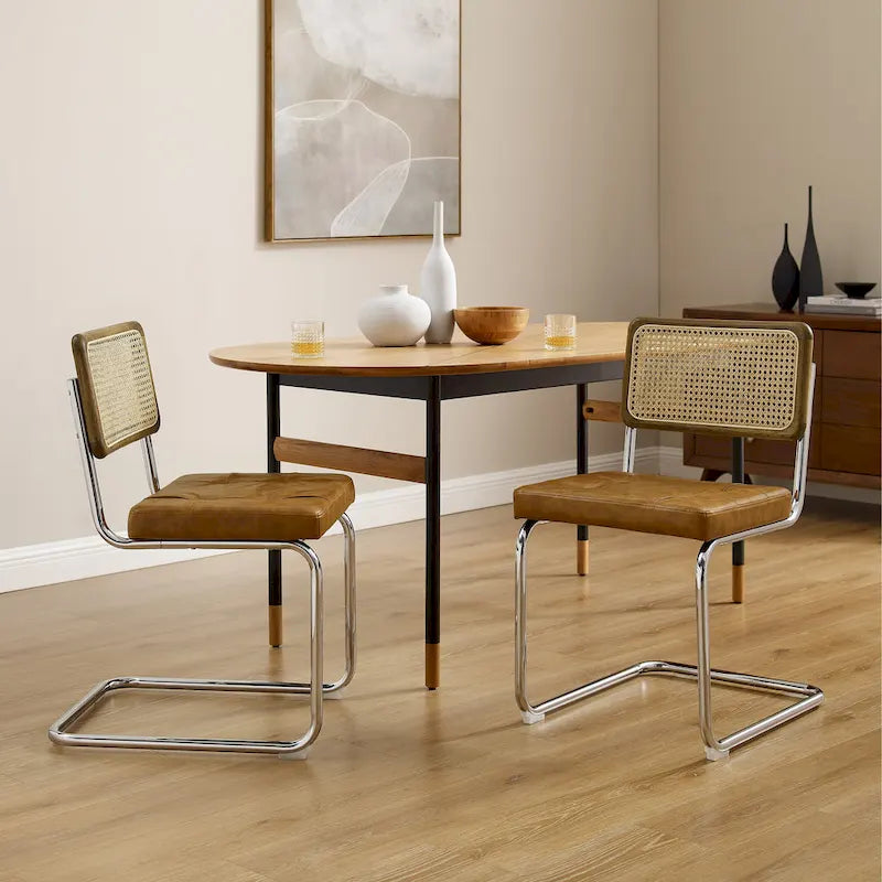 Modern Upholstered Dining Chairs (Set of 2)