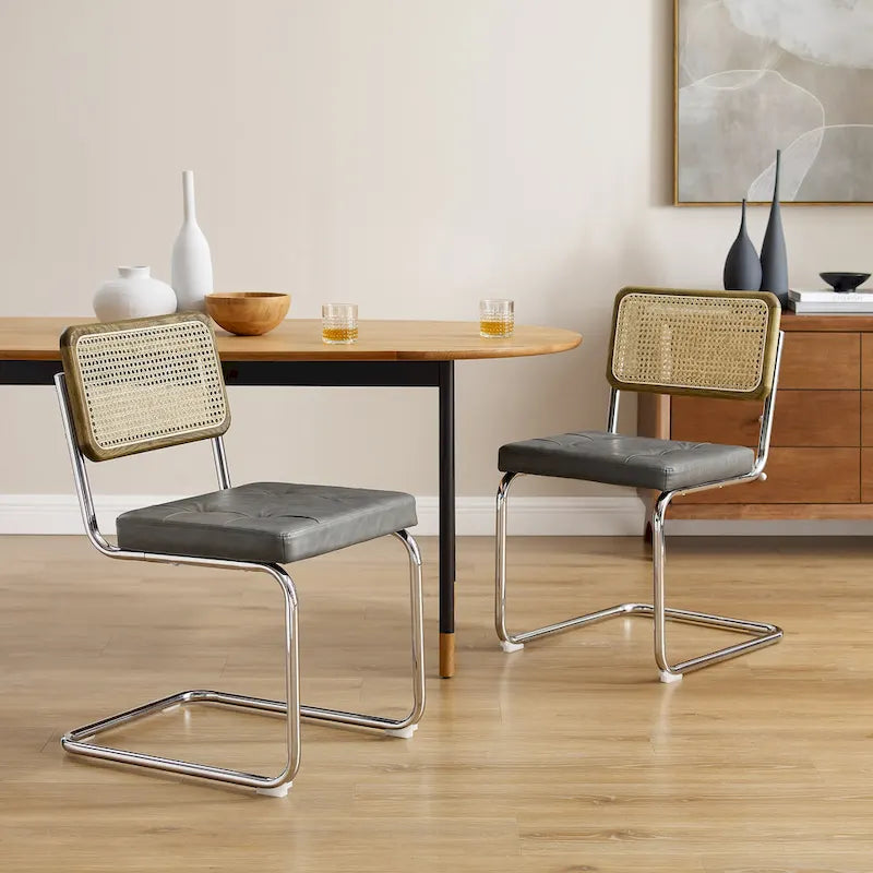 Modern Upholstered Dining Chairs (Set of 2)