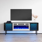 63-Inch TV Stand with Electric Fireplace