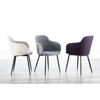Industrial-Style Upholstered Chair