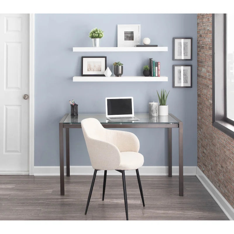 Industrial-Style Upholstered Chair