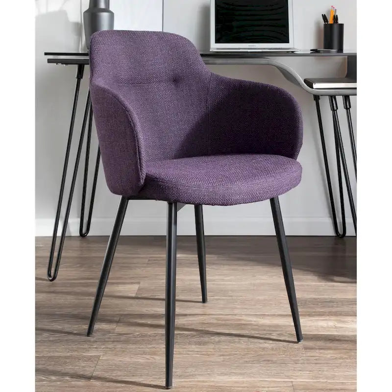 Industrial-Style Upholstered Chair