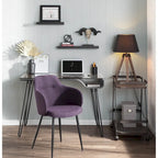 Industrial-Style Upholstered Chair