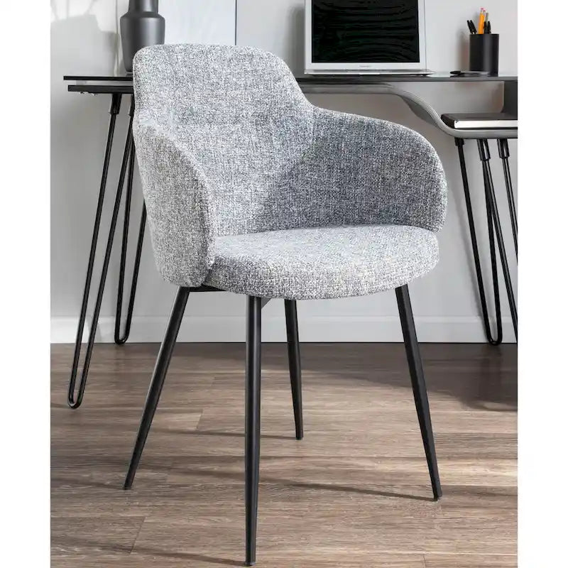 Industrial-Style Upholstered Chair