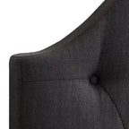 Diamond Tufted Fabric Arched Panel Headboard - Twin