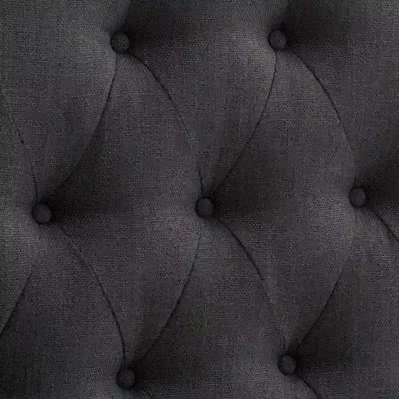 Diamond Tufted Fabric Arched Panel Headboard - Twin