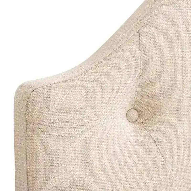 Diamond Tufted Fabric Arched Panel Headboard - Twin