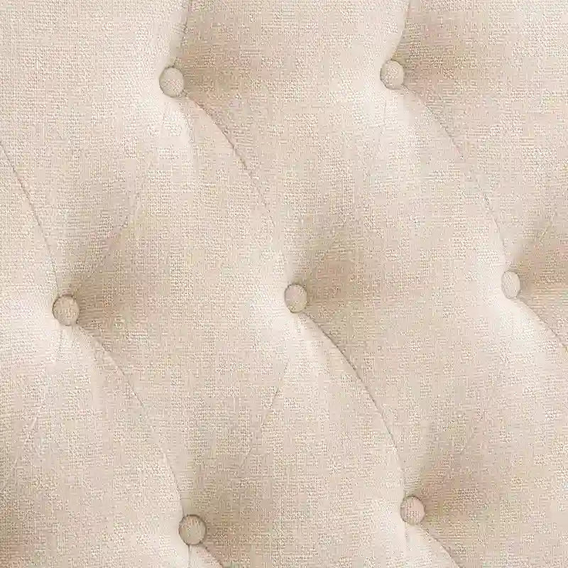 Diamond Tufted Fabric Arched Panel Headboard - Twin
