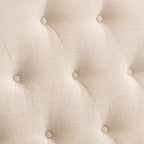 Diamond Tufted Fabric Arched Panel Headboard - Twin