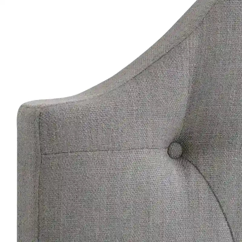 Diamond Tufted Fabric Arched Panel Headboard - Twin