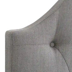 Diamond Tufted Fabric Arched Panel Headboard - Twin