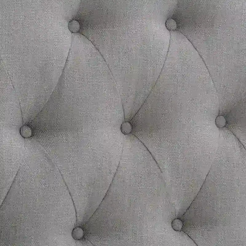 Diamond Tufted Fabric Arched Panel Headboard - Twin