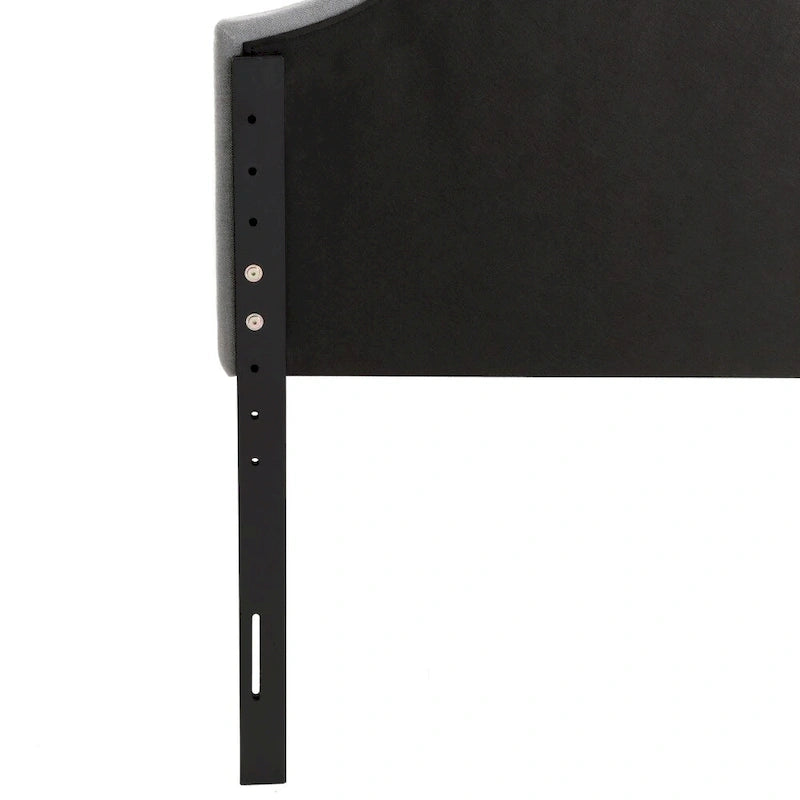Diamond Tufted Fabric Arched Panel Headboard - Twin