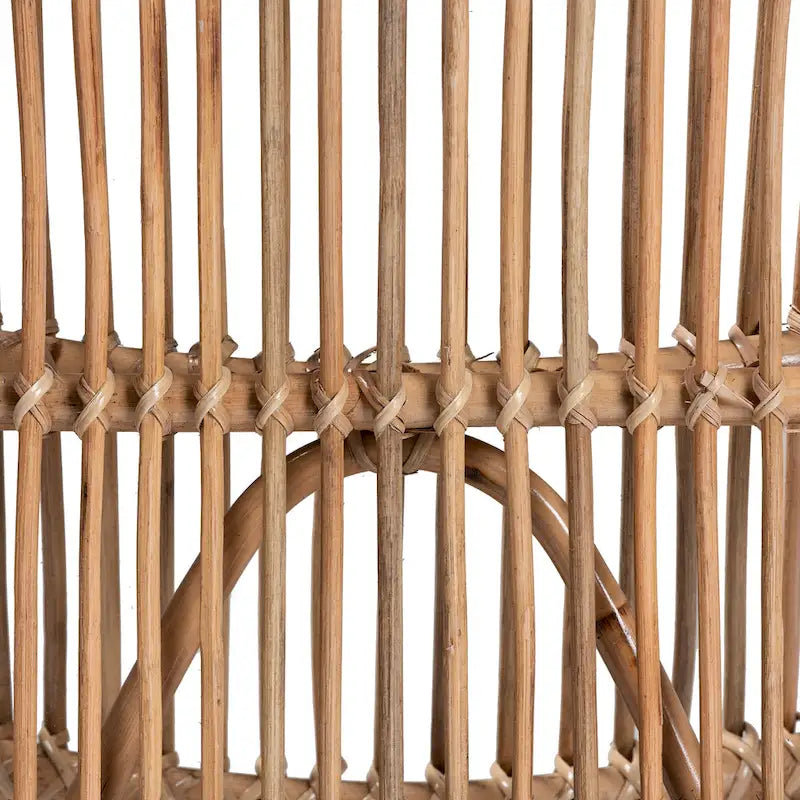 Modern Bohemian Natural Rattan Lounge Chair